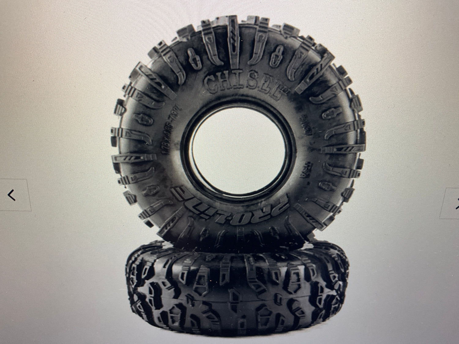Pro-Line Racing 1/10 Chisel II Tire G8 Front/Rear 1.9" Crawler Tire (2)