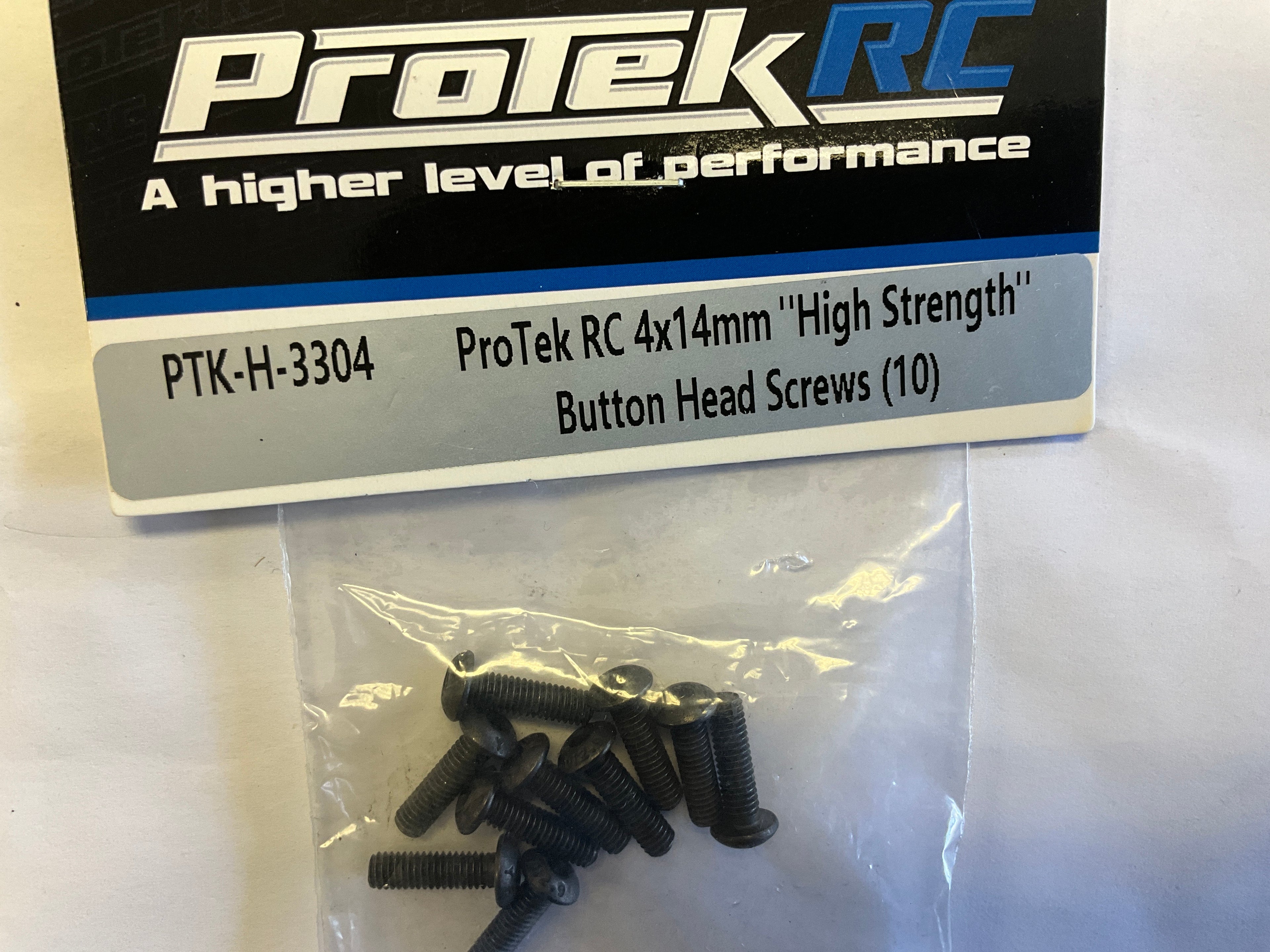 ProTek RC 4x14mm &quot;High Strength&quot; Button Head Screw (10)