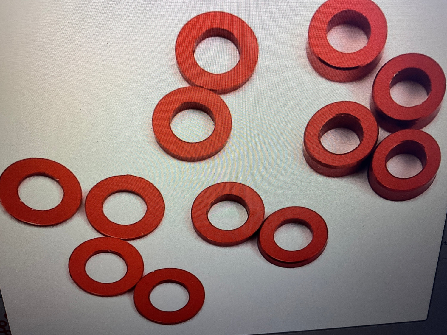 ProTek RC Aluminum Ball Stud Washer Set (12) (0.5mm, 1.0mm &amp; 2.0mm)