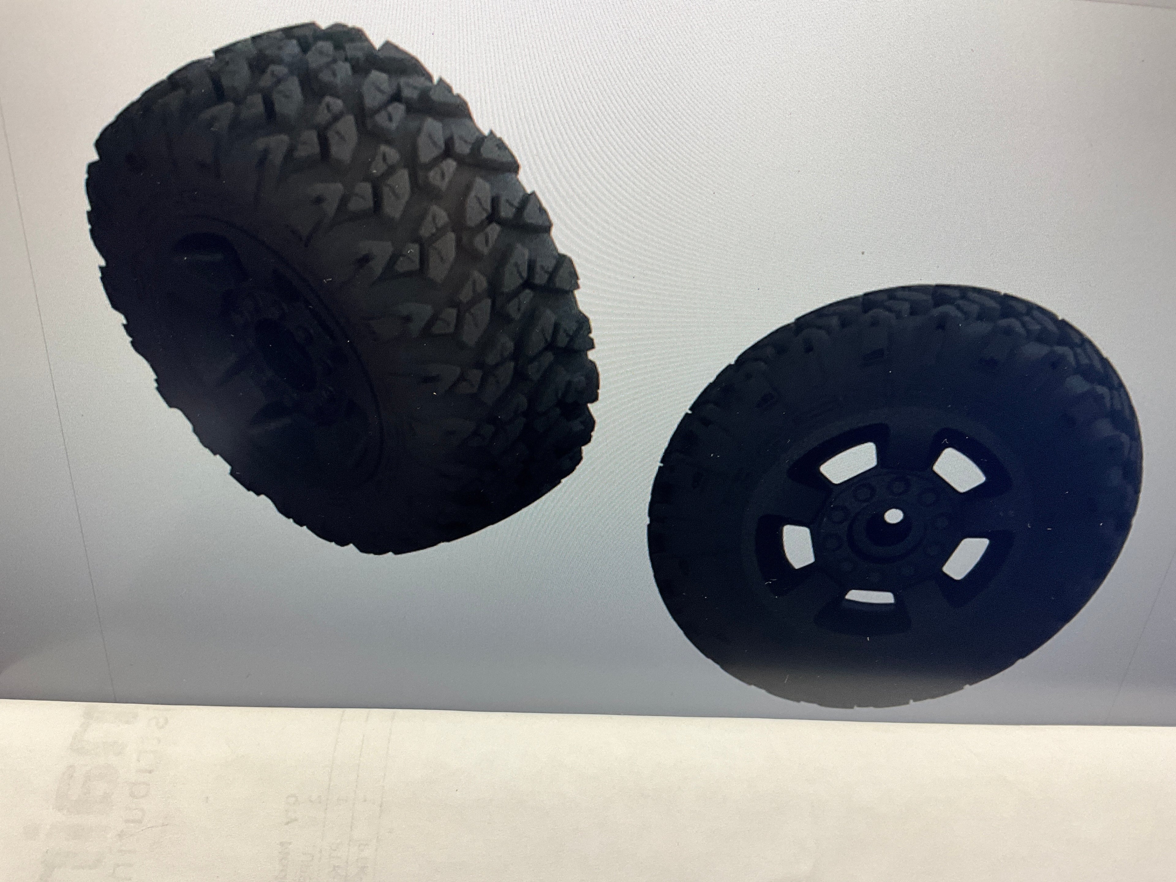 ARRMA 1/10 dBoots RAGNAROK MT Front/Rear 2.8 Pre-Mounted Tires, 14mm Hex, Black (2)