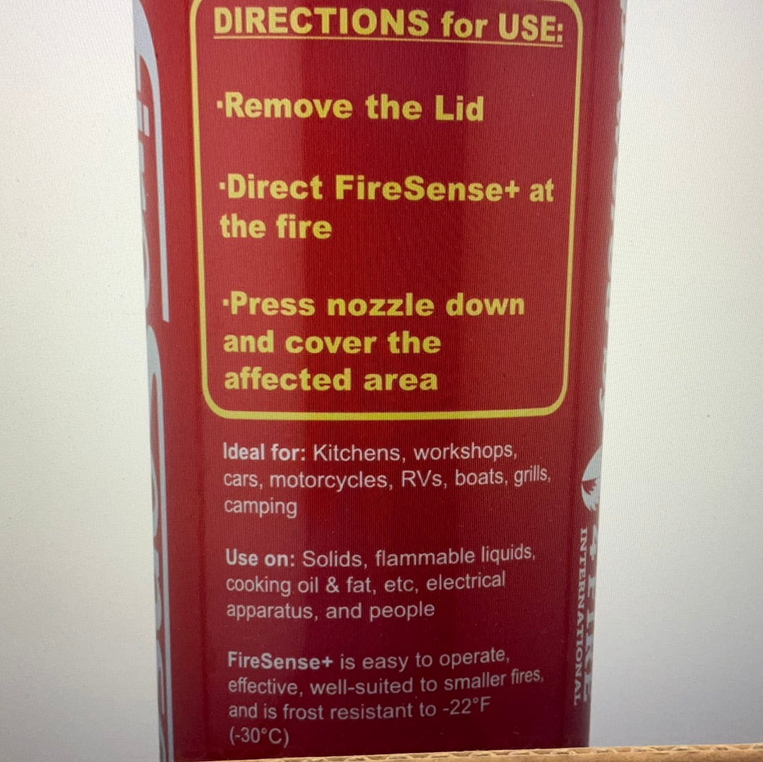 4Fire International FireSense+ Handheld Fire Suppression System (13.5oz)