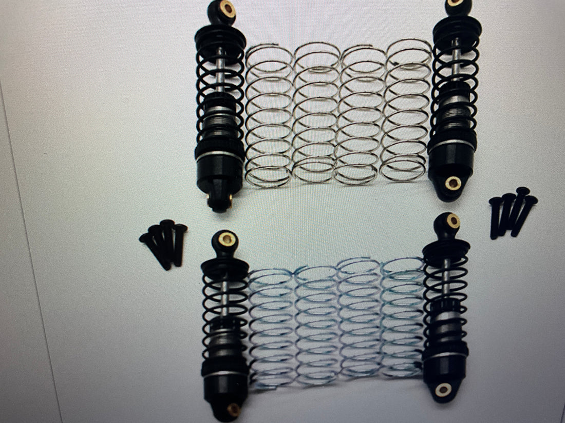 Racers Edge Aluminum Front &amp; Rear Shock Set for BlackZon Slyder