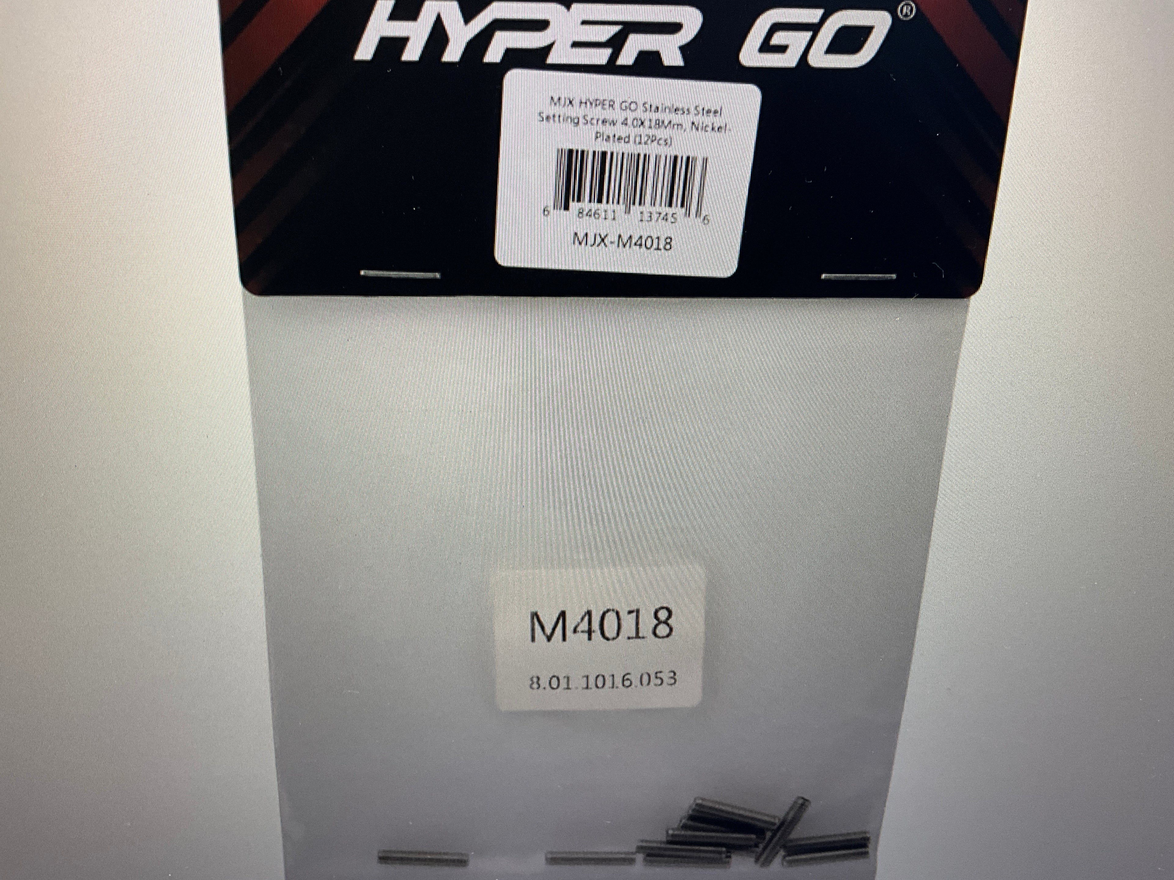 MJX HYPER GO 4x18mm Stainless Steel Set Screw (12)