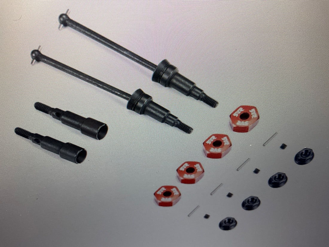 ARRMA Metal Axle &amp; Hex Set: GROM Typhon/Granite