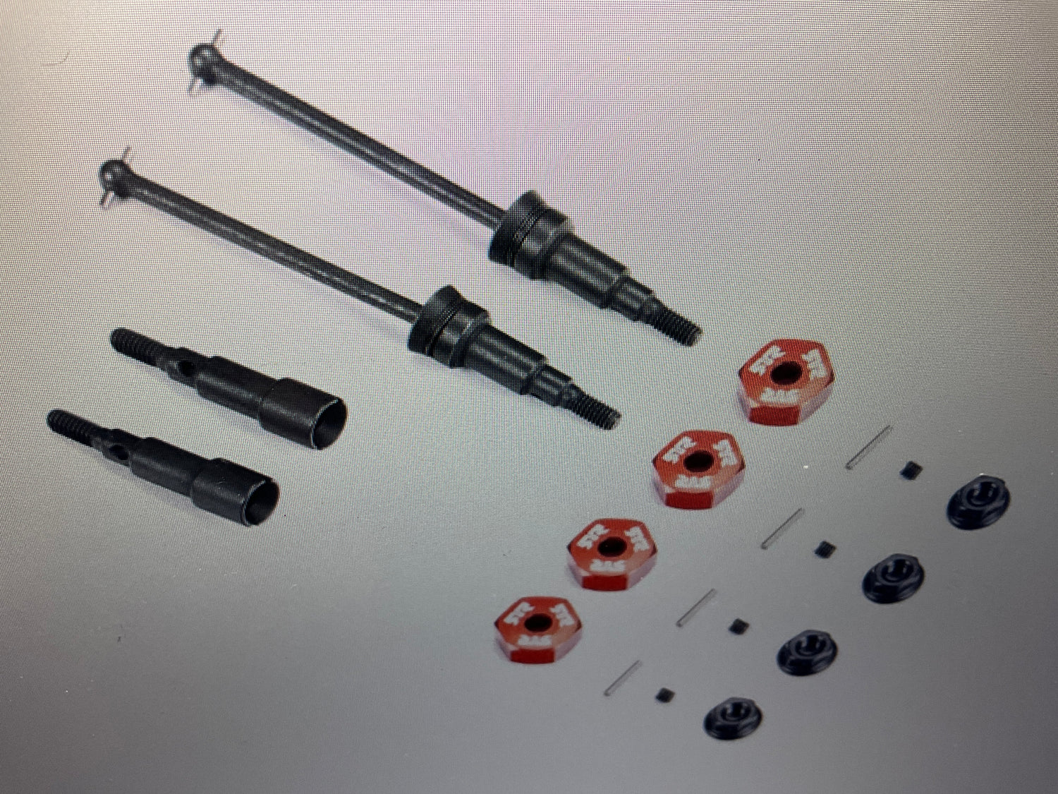 ARRMA Metal Axle &amp; Hex Set: GROM Typhon/Granite