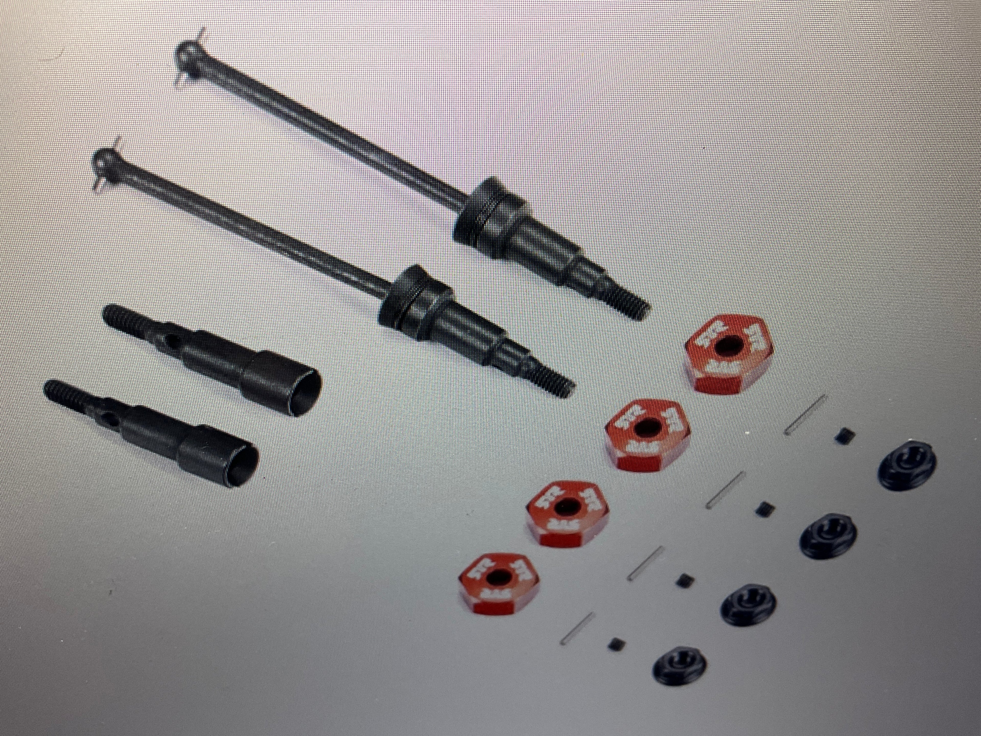 ARRMA Metal Axle &amp; Hex Set: GROM Typhon/Granite