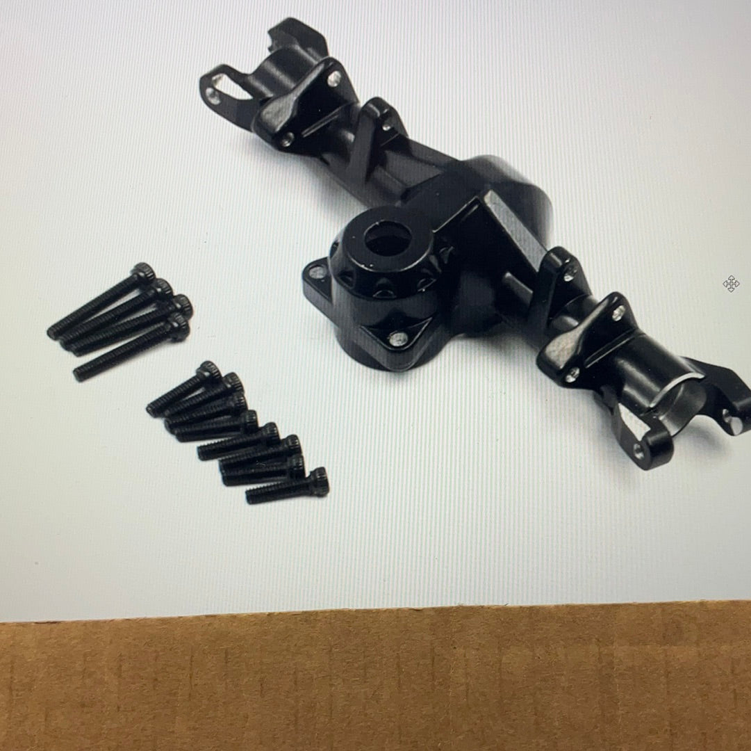 Yeah Racing SCX24 Aluminum Front Axle Housing (Black)