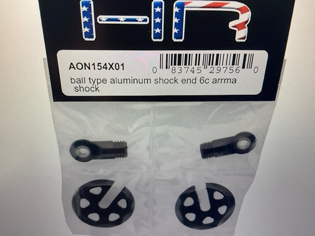 Hot Racing Arrma 6S Locking Aluminum Shock End (Black)