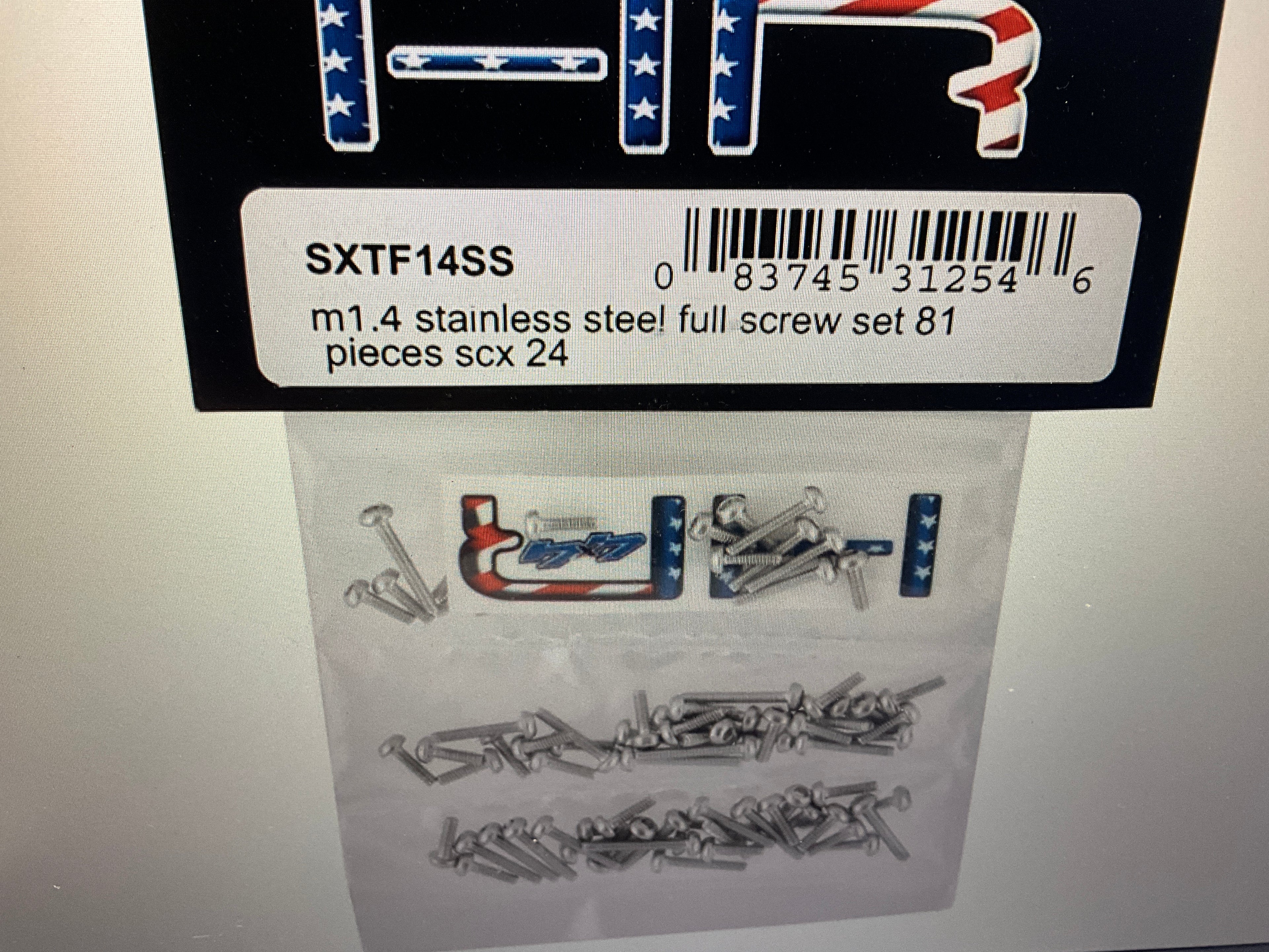 Hot Racing Axial SCX24 M1.4 Full Screw Set (81)