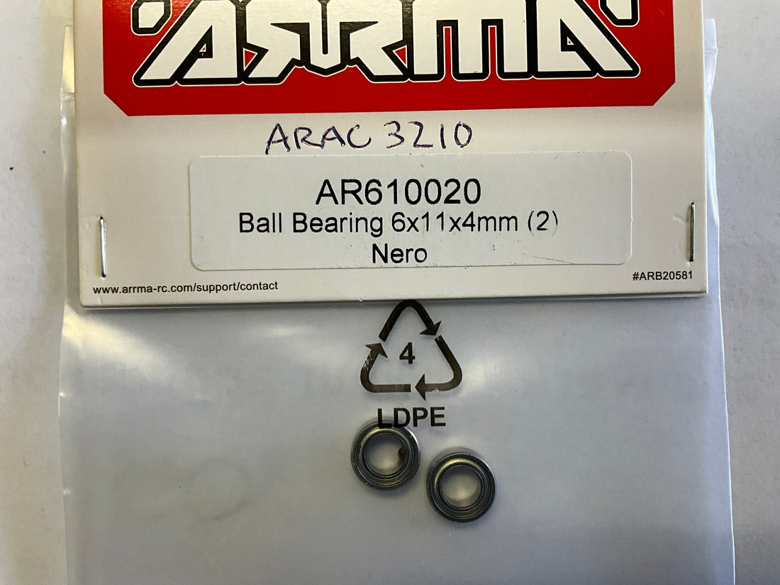 ARRMA Ball Bearing 6x11x4mm (2) 11x6x4