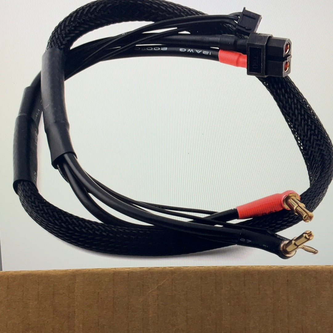 LRP 2S LiPo Charge/Balance Lead (XT60 to 4mm/5mm Bullet Connector) (60cm) (XH Balance Adapter)