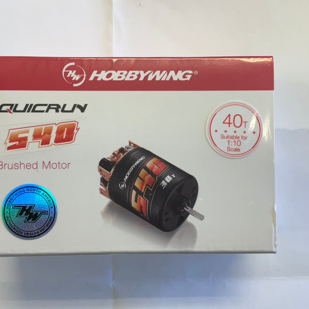 Hobbywing Quicrun Brushed 540 Motor (40T)