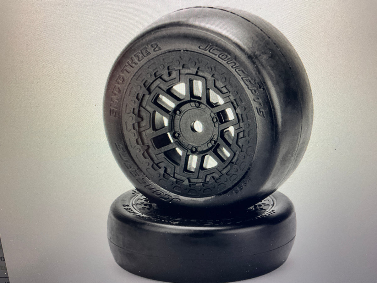 JConcepts Arrma® Typhon Grom™ Smoothie 2 Pre-Mounted Tires (2) (G3 - Soft) w/12mm Hex
