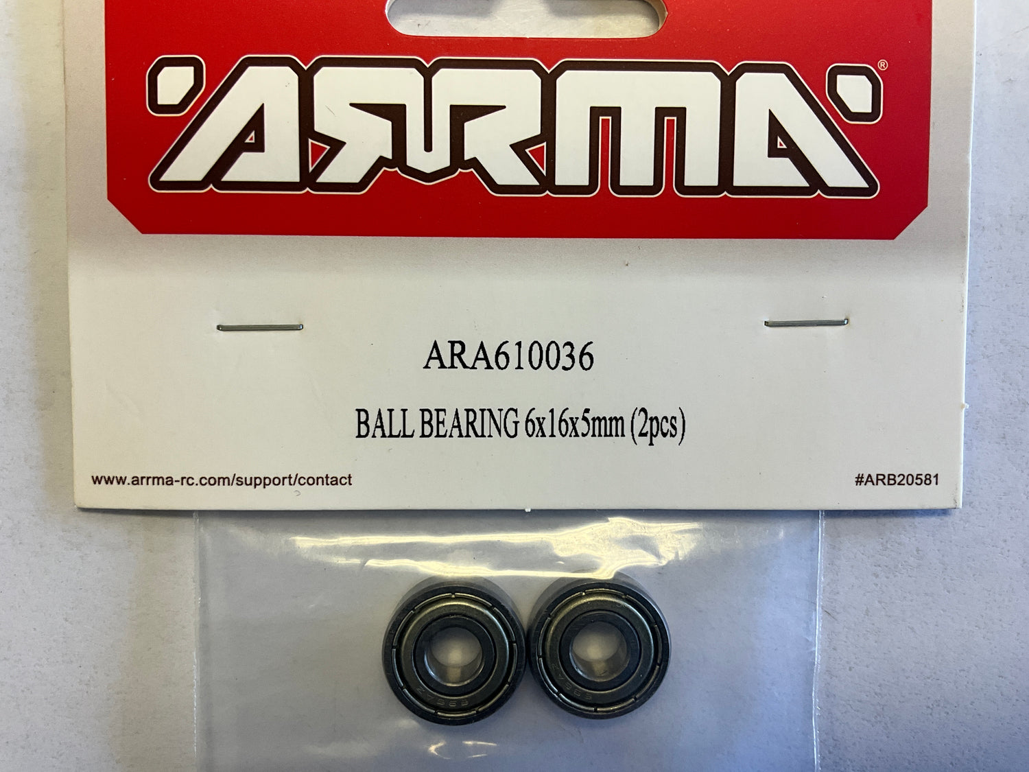 ARRMA Ball Bearing, 6x16x5mm (2)