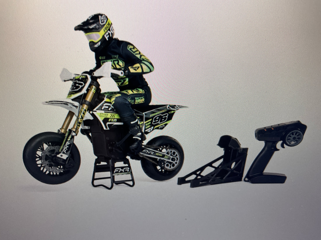 LOSI 1/4 Promoto-SM FXR Supermoto Motorcycle RTR Basic, White