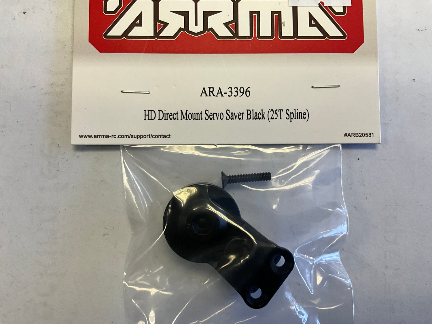 ARRMA HD Direct Mount Servo Saver Black (25T Spline)
