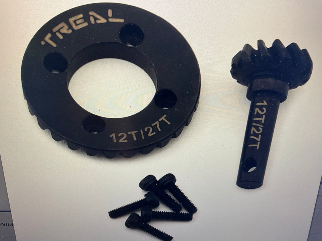 Treal Hobby Redcat Gen9 Steel Differential Overdrive Gears (11T/27T) (28% Overdrive)