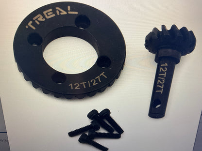 Treal Hobby Redcat Gen9 Steel Differential Overdrive Gears (11T/27T) (28% Overdrive)
