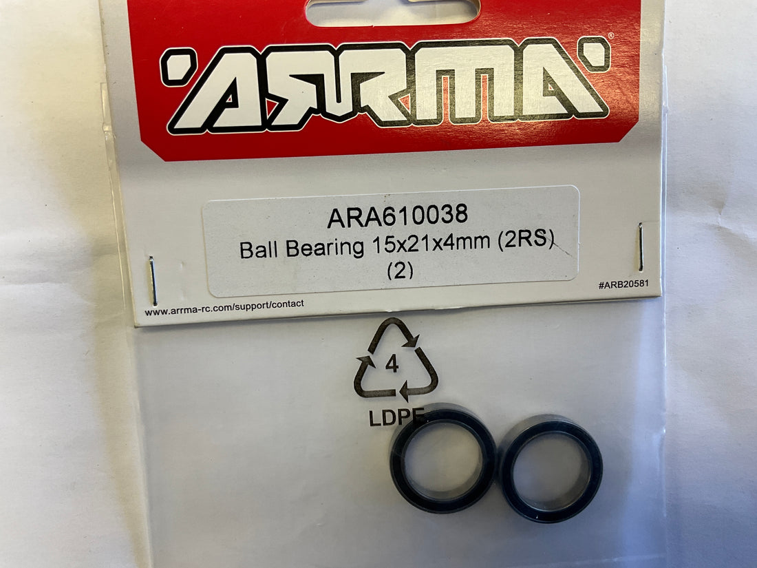 ARRMA Ball Bearing 15x21x4mm (2RS) (2)