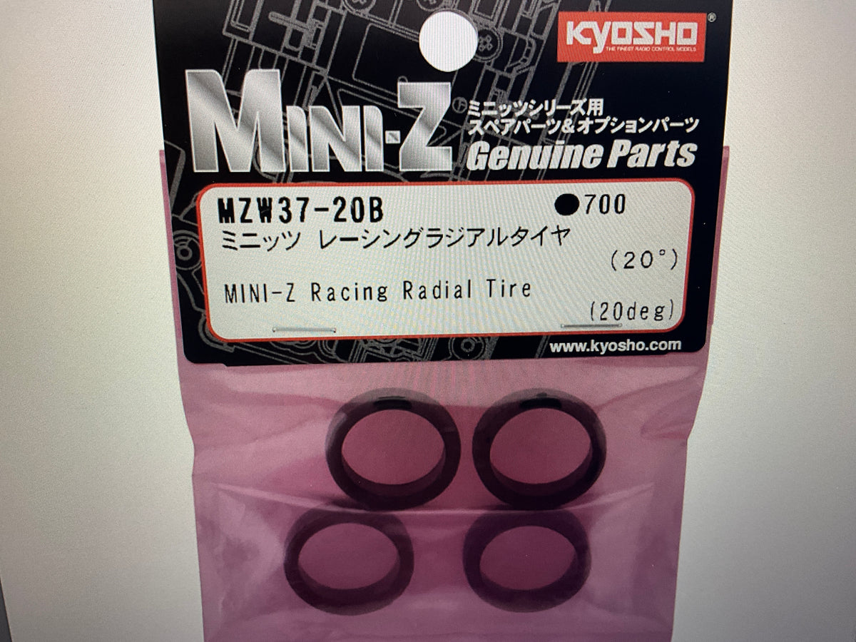 Kyosho Mini-Z 8.5mm Racing Radial Tire (4) (20 Shore)