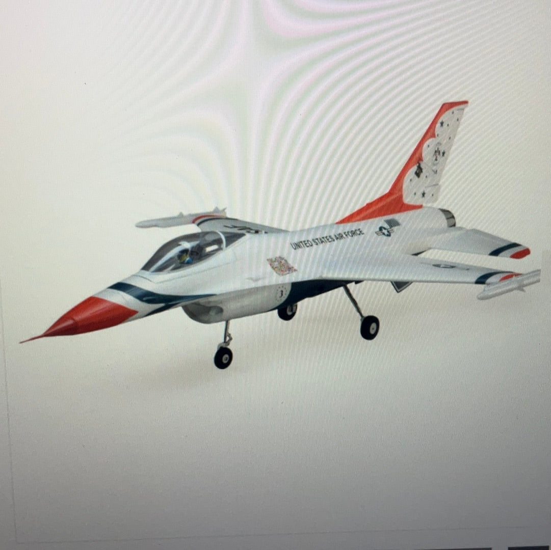 E_FLITE F-16 Thunderbirds 70mm EDF Jet BNF Basic with AS3X and SAFE Select