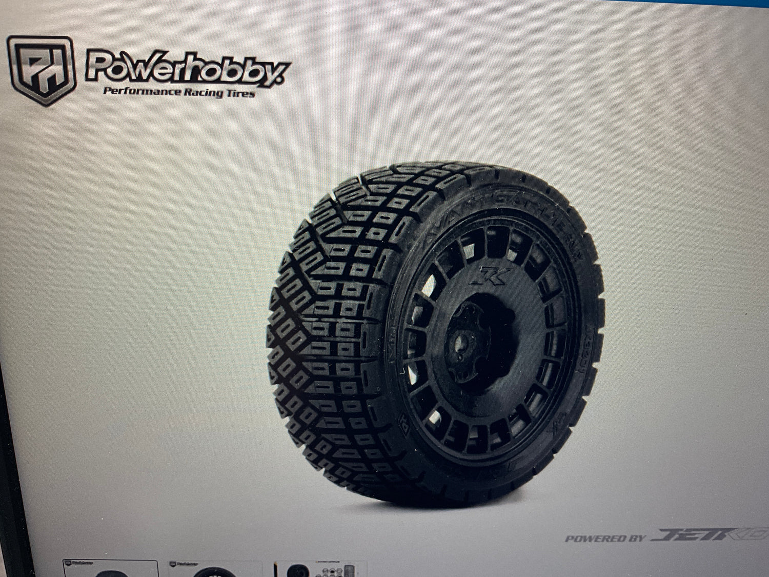 Powerhobby 1/10 Rally Car Avantgarde Mounted Tires Radial Wheels (4)
