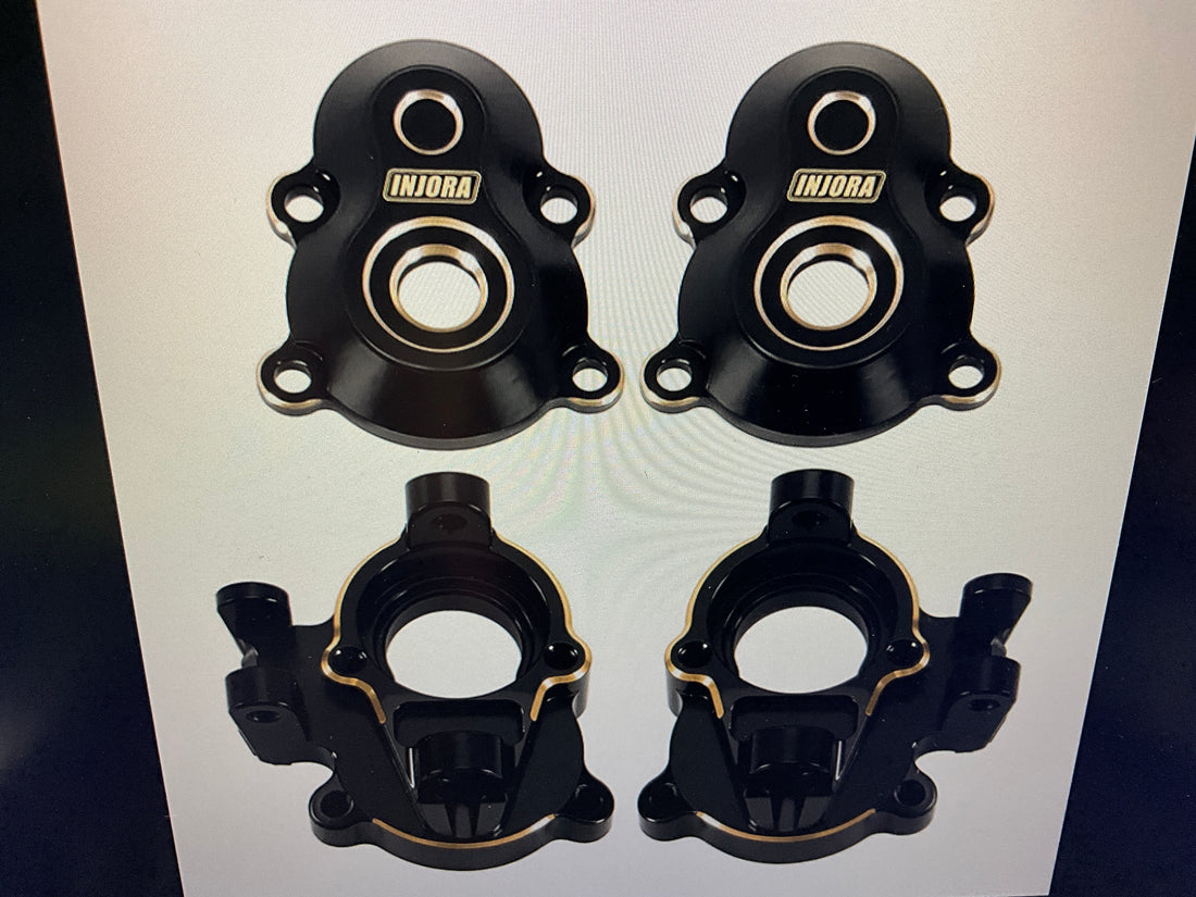 INJORA Brass Steering Knuckles for 1/18 Redcat Ascent-18 APEX Scout II Brushless