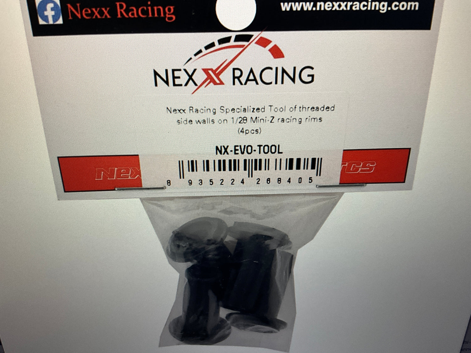 NEXX Racing 1/28 Mini-Z Racing Rims Threaded Side Walls Specialized Tools (4)