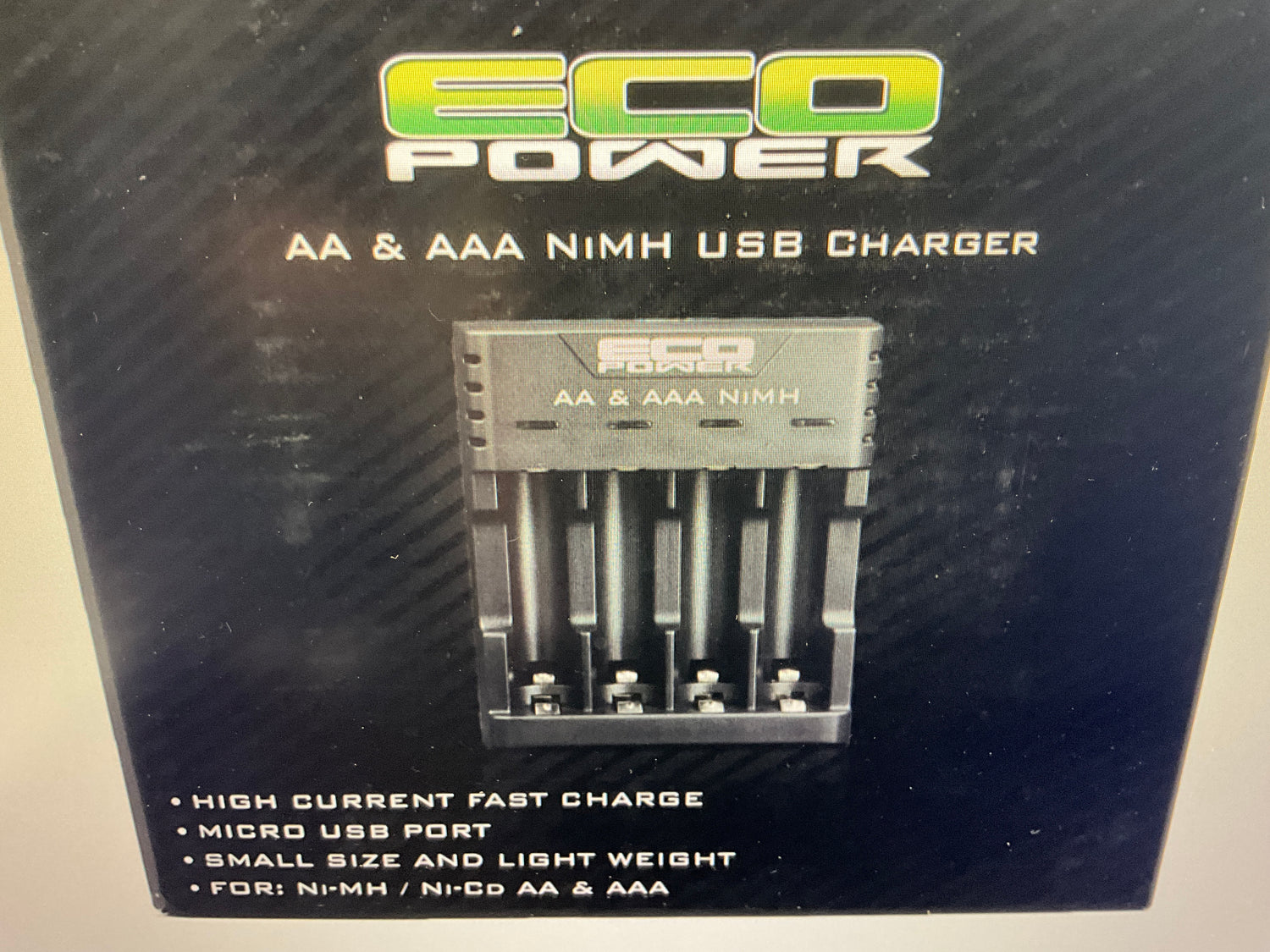 EcoPower NiMH &amp; NiCD USB Battery Charger (4 Slots) (AA/AAA)