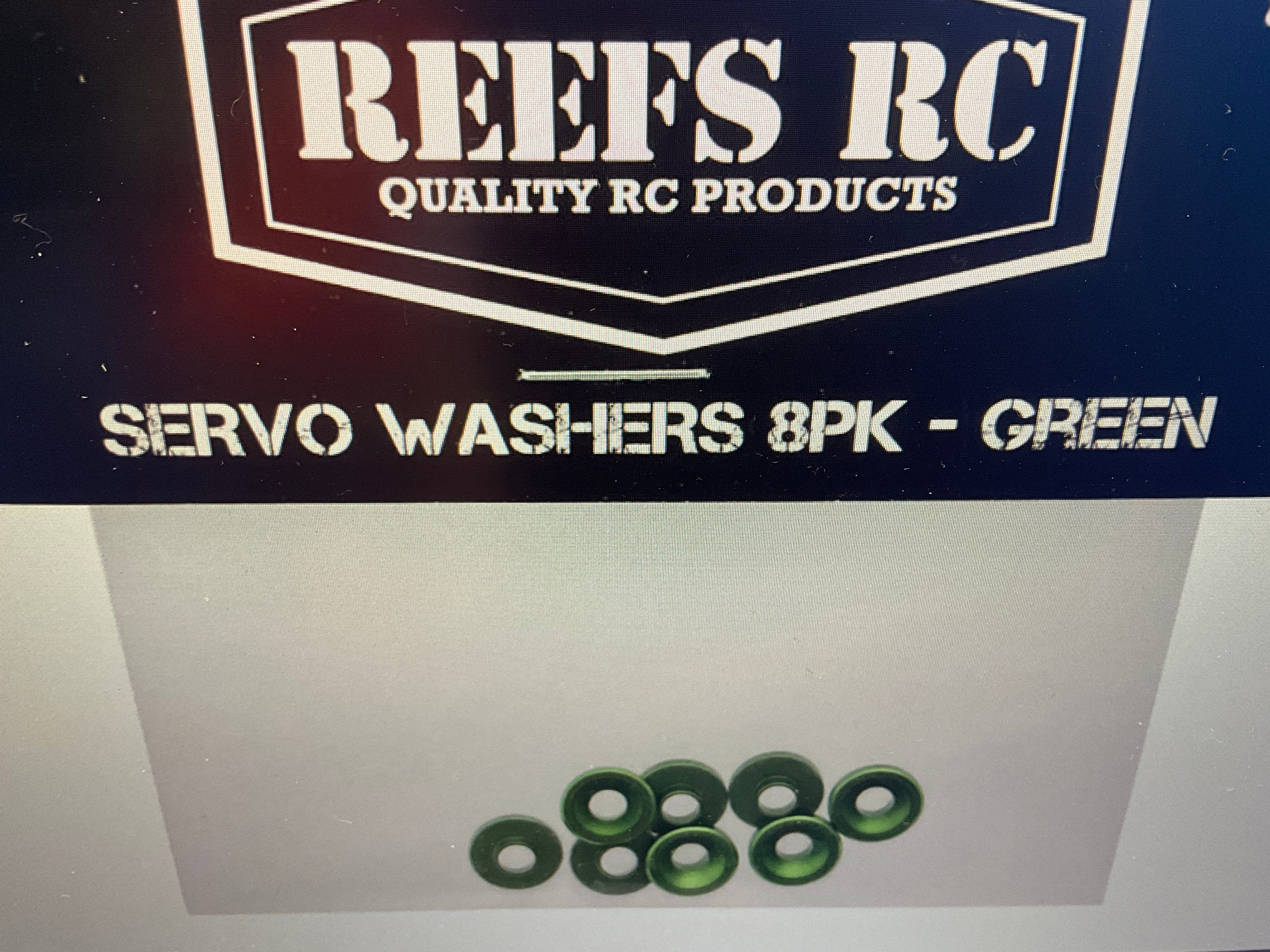 Reefs RC Aluminum Countersunk Servo Washers (8)