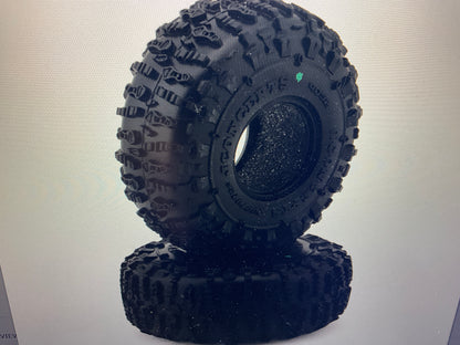 JConcepts Ruptures 1.0&quot; Micro Crawler Tires (63mm OD) (2) (Green)