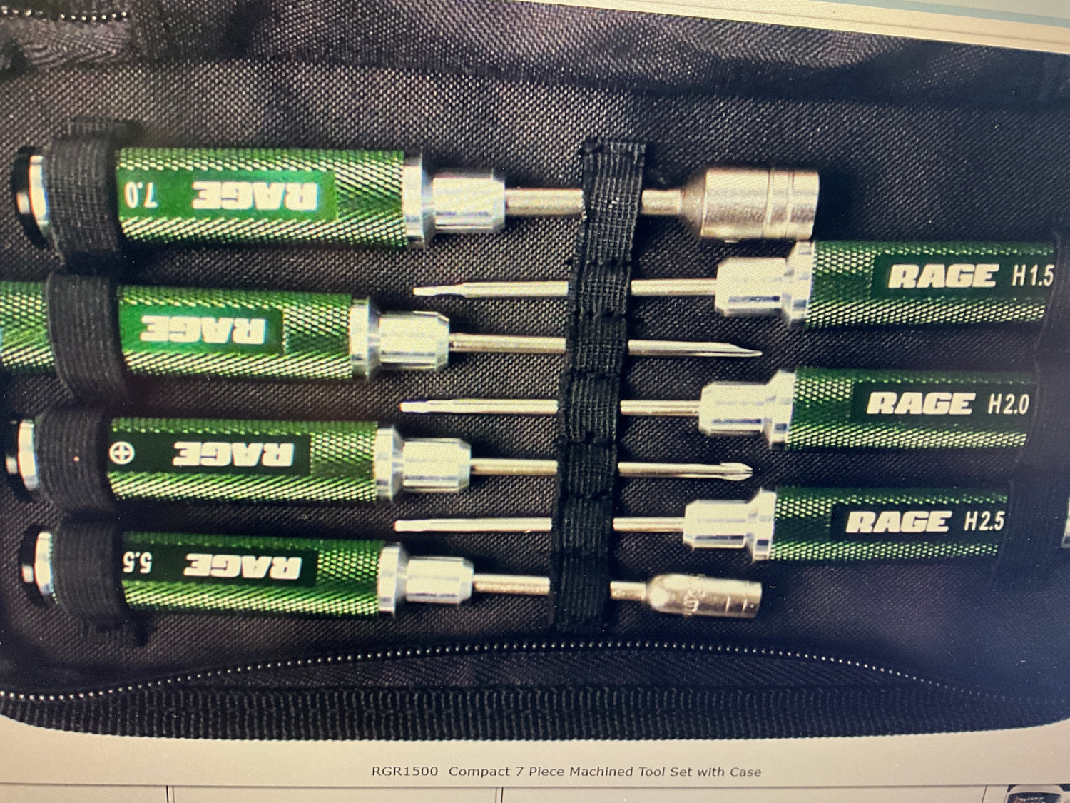 Rage RC Compact 7 Piece Machined Tool Set with Case