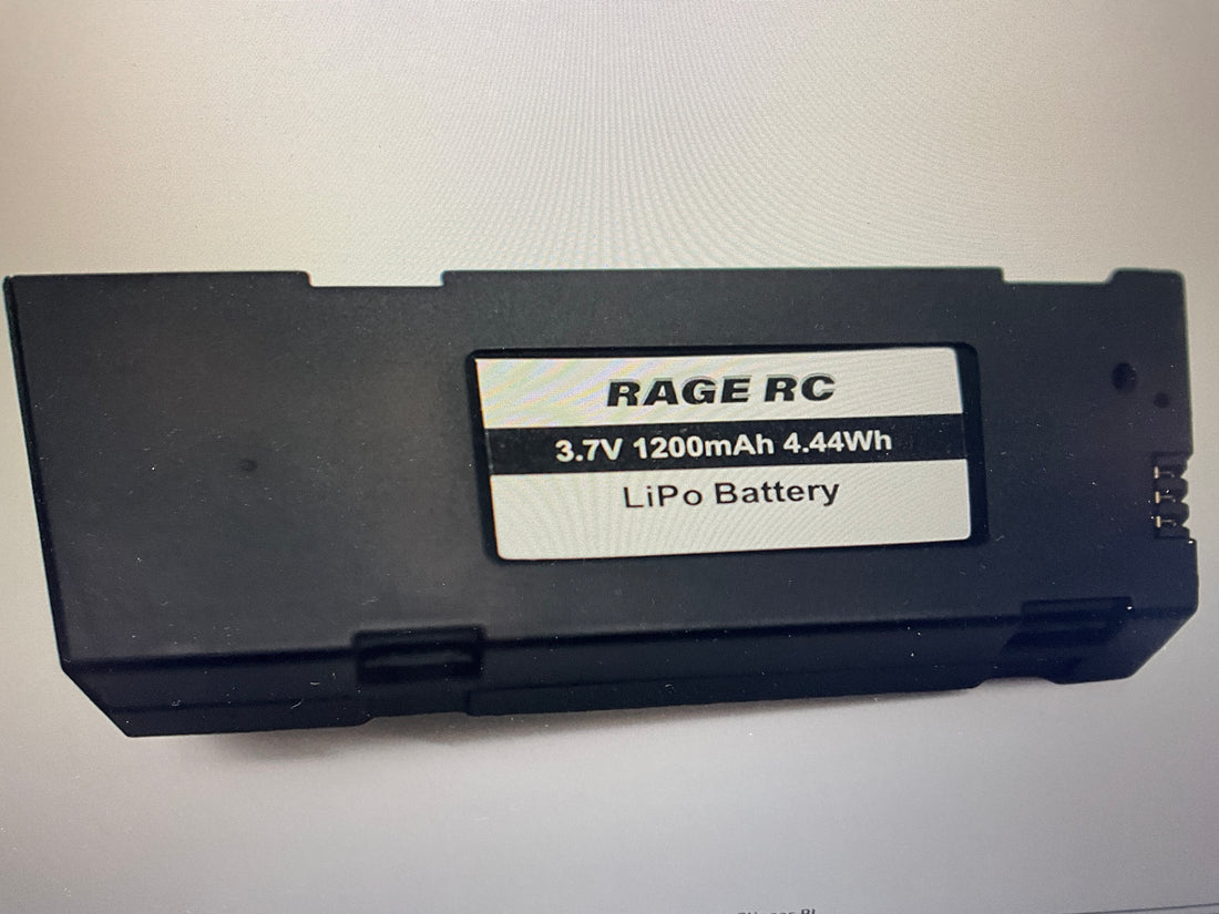 RAGE RC 1S 3.7V 1200mAh Battery; Stinger BL