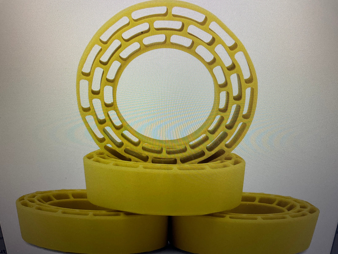 Injora 1.3" Cling On Micro Rock Crawler Tires Combo (4) (70mm OD) (S5) w/Super Soft Silicone Rubber Inserts