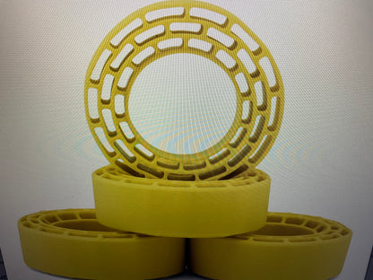 Injora 1.3" Cling On Micro Rock Crawler Tires Combo (4) (70mm OD) (S5) w/Super Soft Silicone Rubber Inserts