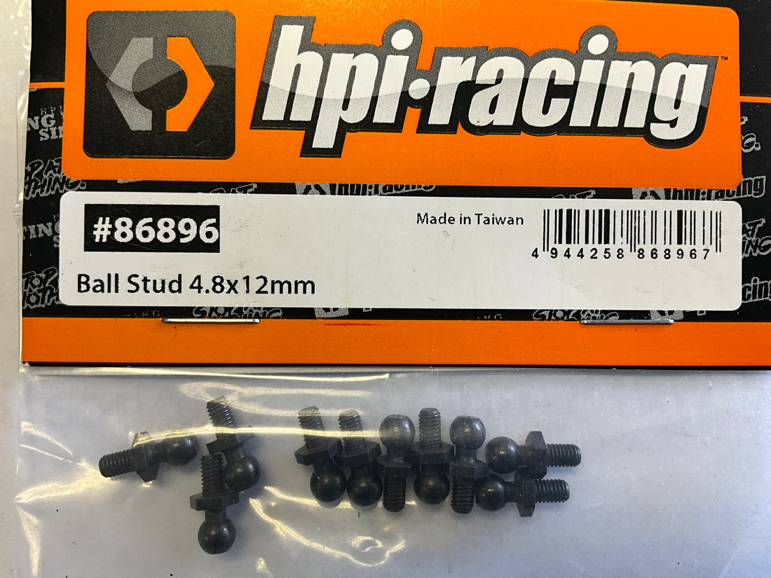 HPI Ball Stud, 4.8X12mm, (10pcs), Sport 3, RS4, Jumpshot, Savage, WR8