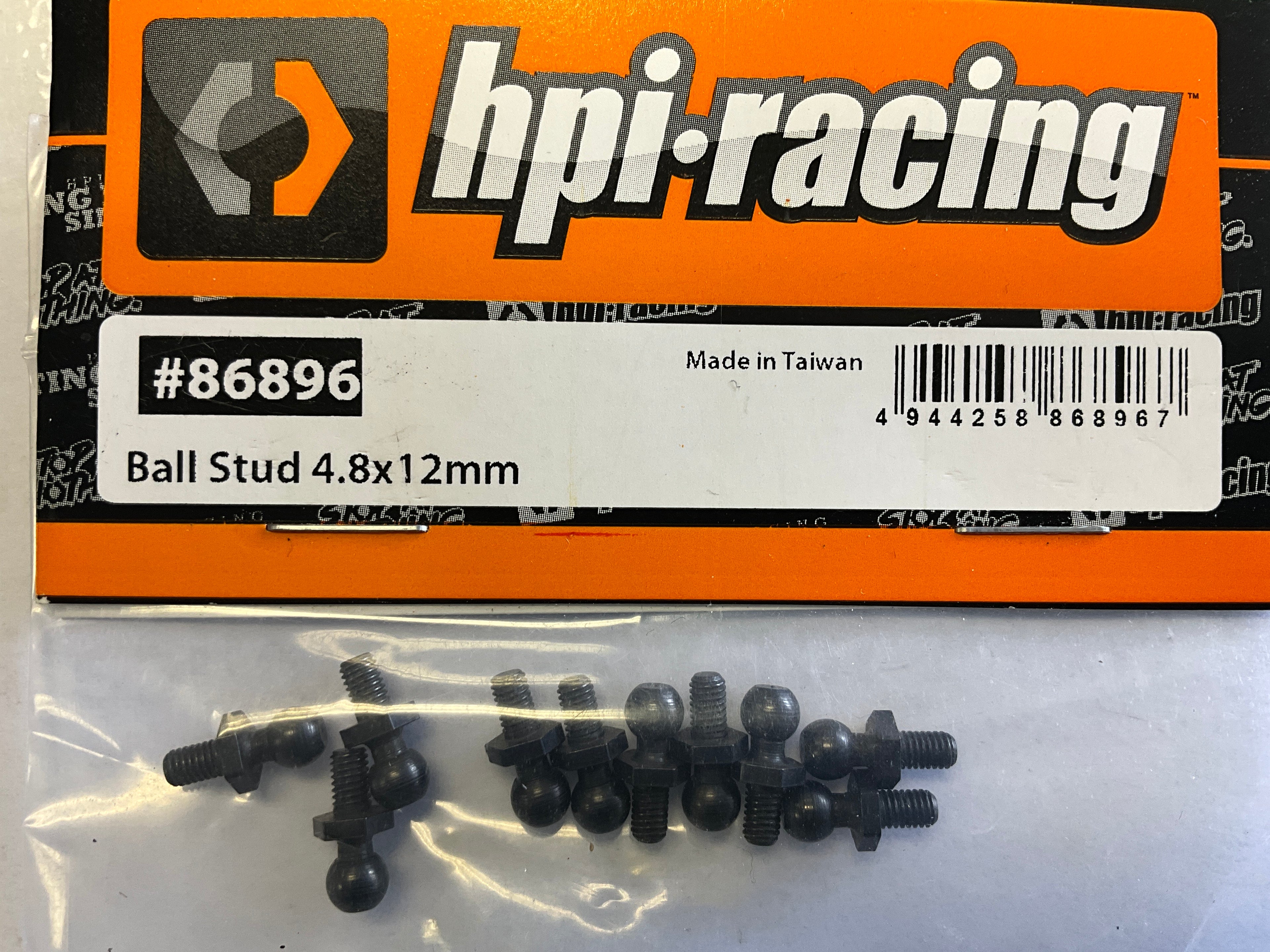 HPI Ball Stud, 4.8X12mm, (10pcs), Sport 3, RS4, Jumpshot, Savage, WR8