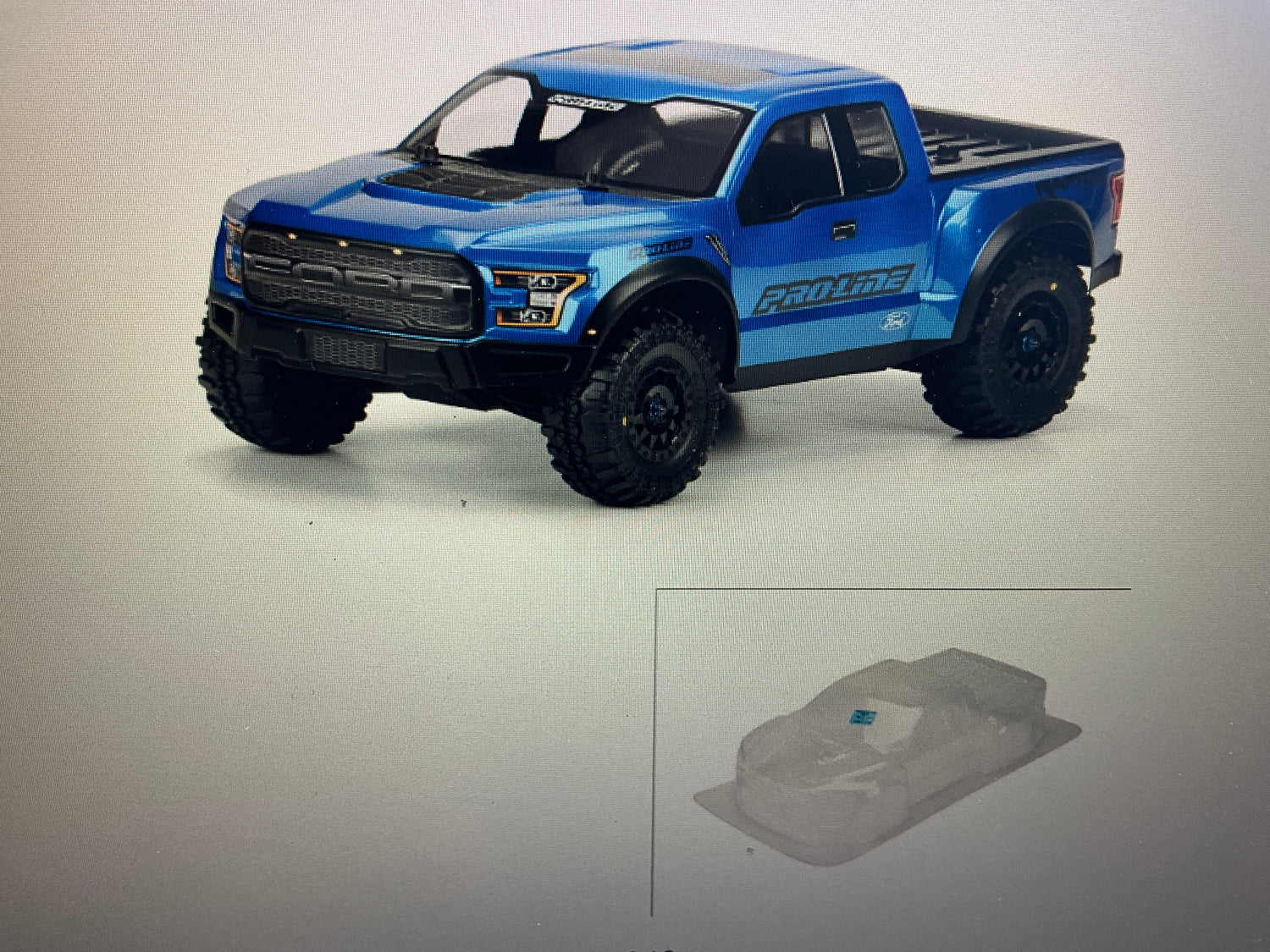 PROLINE 1/10 2017 Ford F-150 Raptor True Scale Clear Body: Short Course