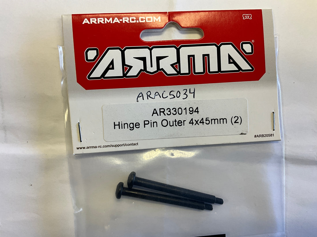 ARRMA Hinge Pin Outer 4x45mm (2) AR330194