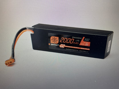 SPEKTRUM 11.1V 2000mAh 3S 30C Smart G2 LiPo Battery: IC2
