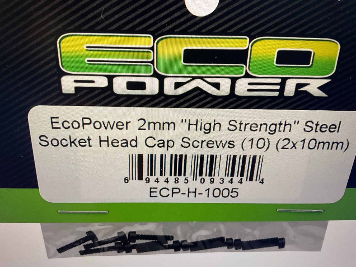 EcoPower 2mm "High Strength" Steel Socket Head Cap Screws (10) (2x10mm)