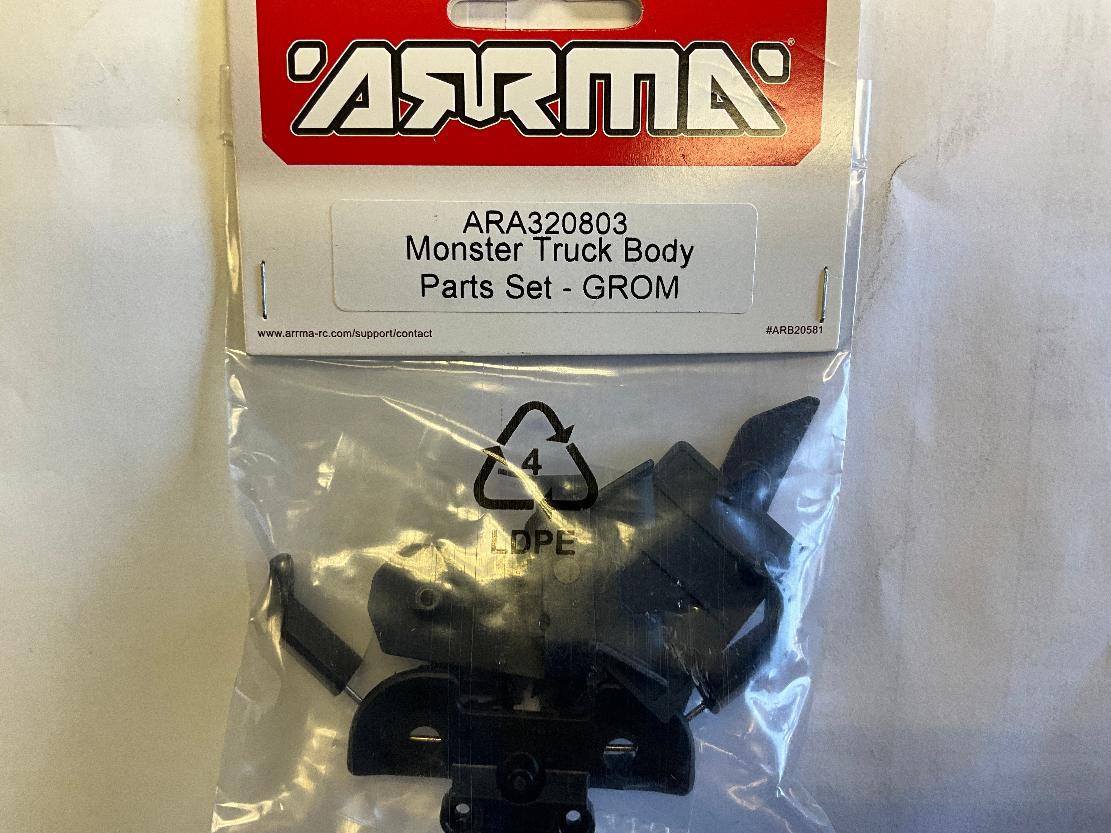 ARRMA Monster Truck Body Parts Set: GROM