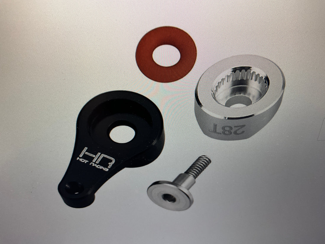 Hot Racing Aluminum 28T Servo Saver, 1/30 Axial SCX30