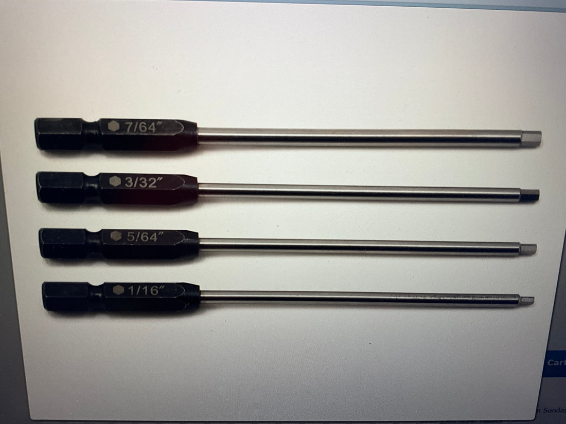 ProTek RC TruTorque Standard Power Tool Tip Set (4) (1/16&quot;, 5/64&quot;, 3/32&quot;, 7/64&quot;)