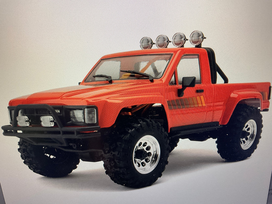 HPI Venture18 Flux 1985 Toyota Hilux SR5 1/18 RTR 4WD Brushless Rock Crawler (Red) w/2.4GHz Radio, Battery &amp; Charger