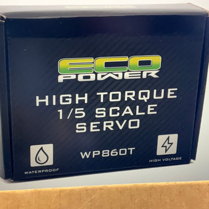 EcoPower WP860T 1/5 Scale Waterproof Metal Gear Servo (High Voltage/Metal Case) (Digital)