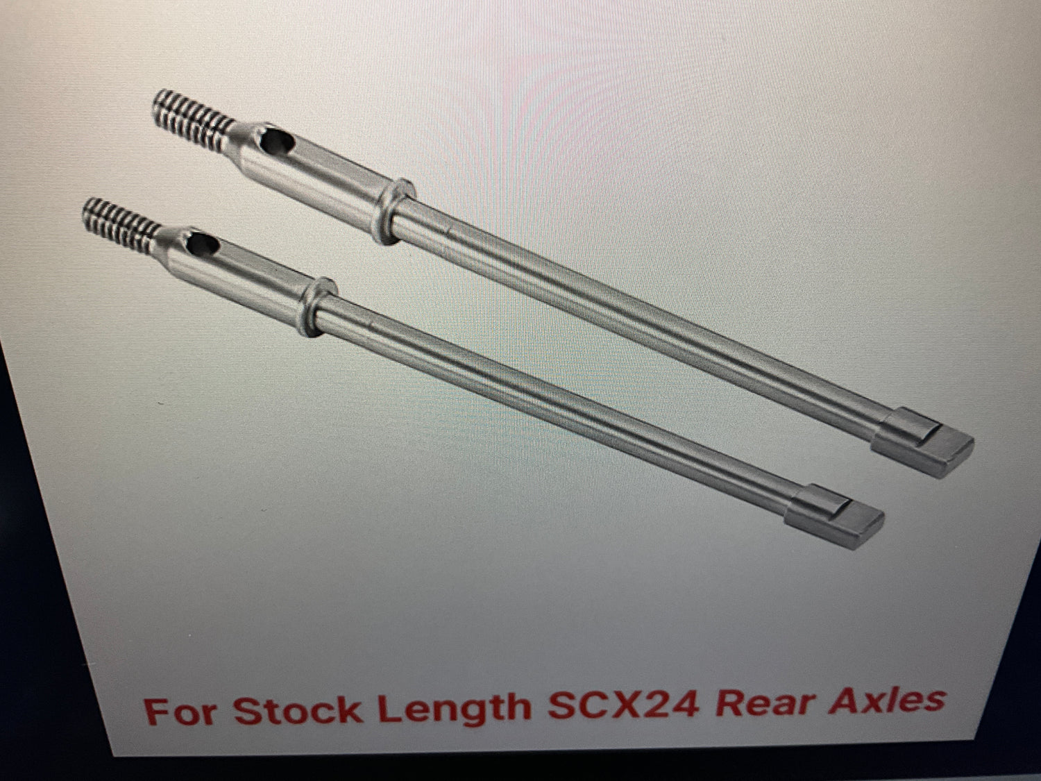 INJORA Rear shafts for SCX24 Stock Axles