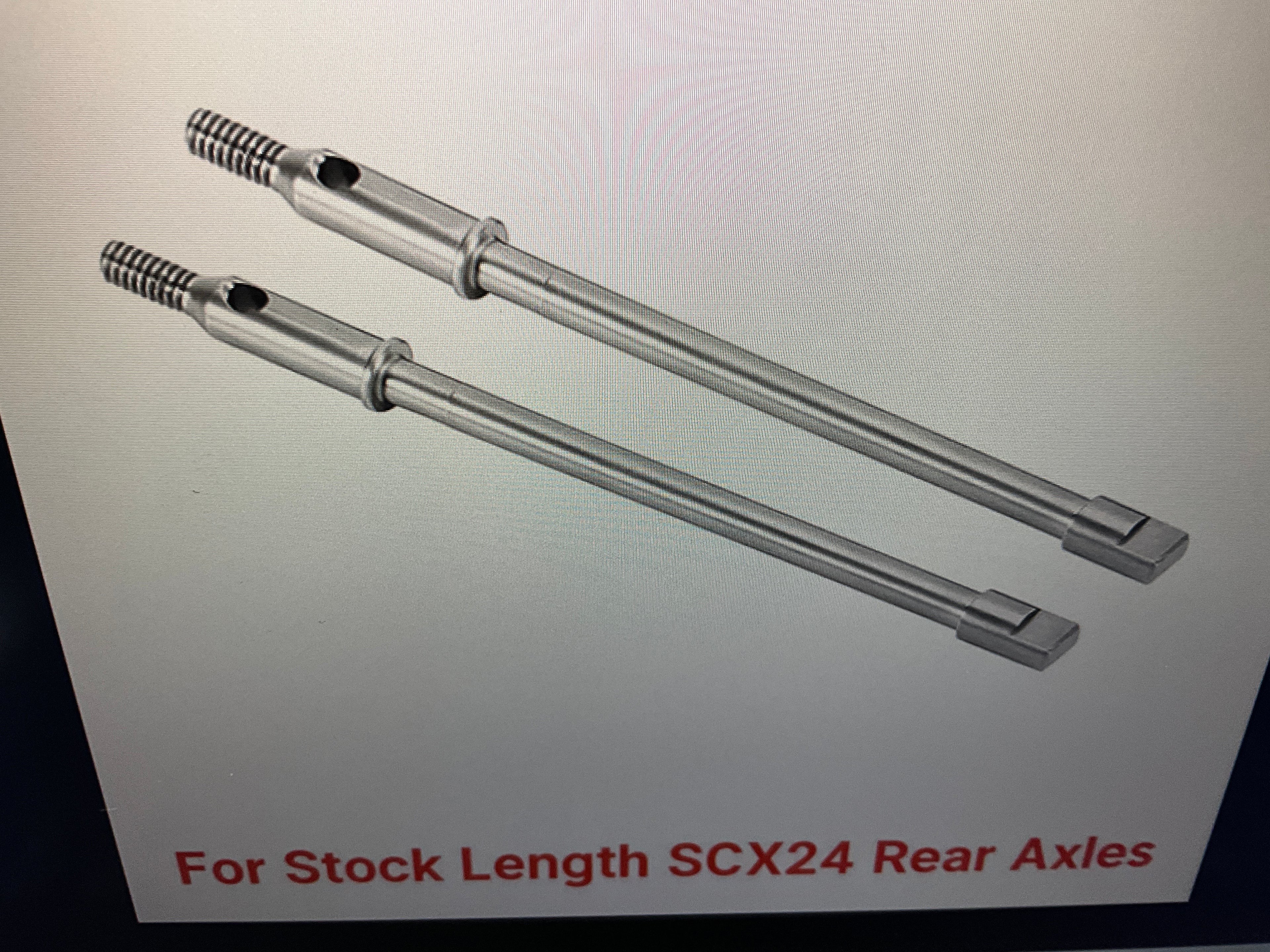 INJORA Rear shafts for SCX24 Stock Axles