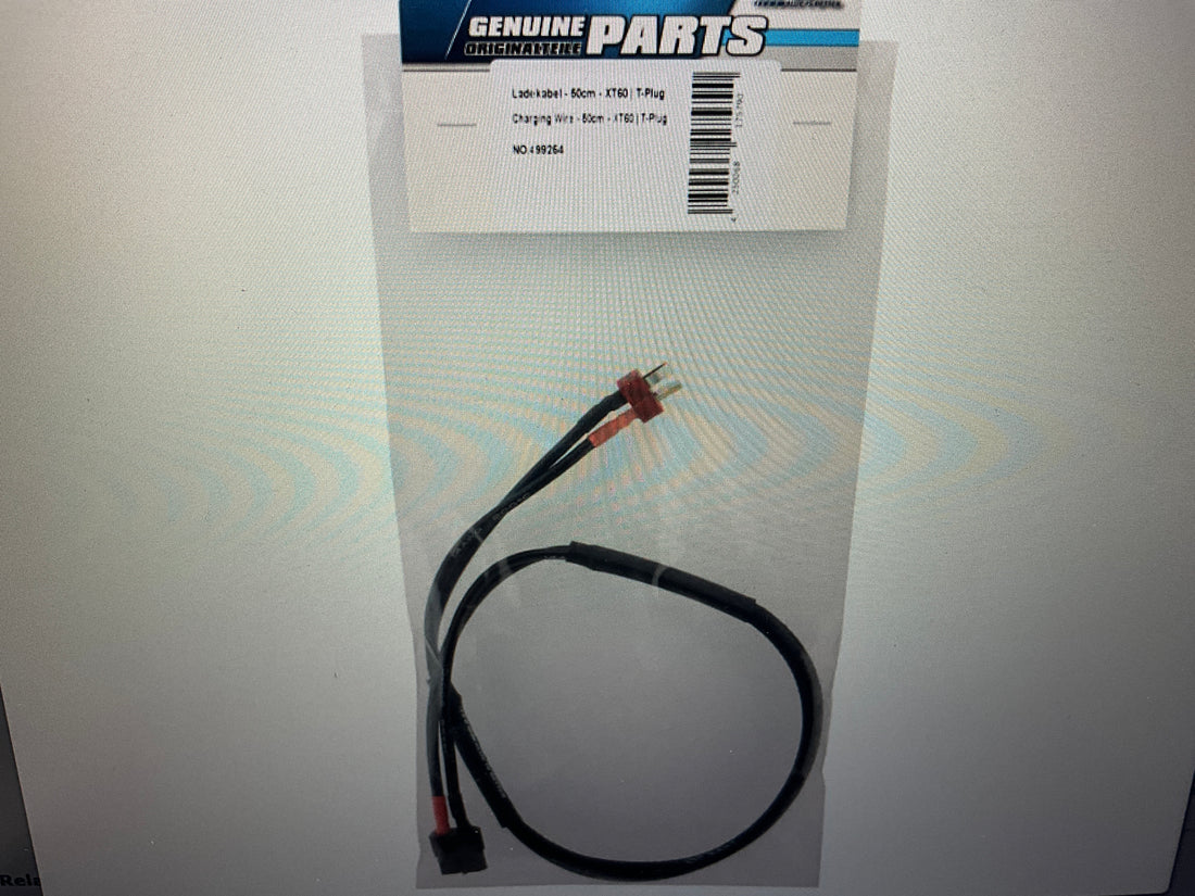 LRP Universal Charging Lead (500mm) (Female XT60 to Male T-Style)