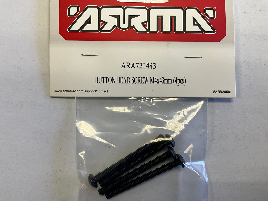 ARRMA Button Head Screw, M4x43mm (4)